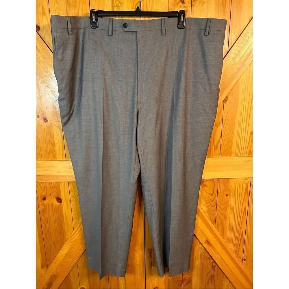 Shaquille O’Neal gray textured pants 52 x 30 big and tall stretch nwt (4846)